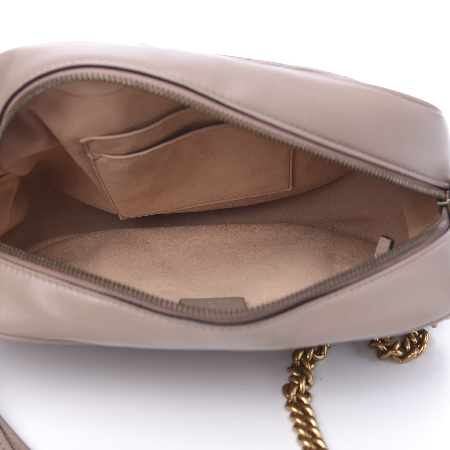 Gucci Calfskin Matelasse Medium GG Marmont Chain Shoulder Bag Porcelain Rose 4 of 11