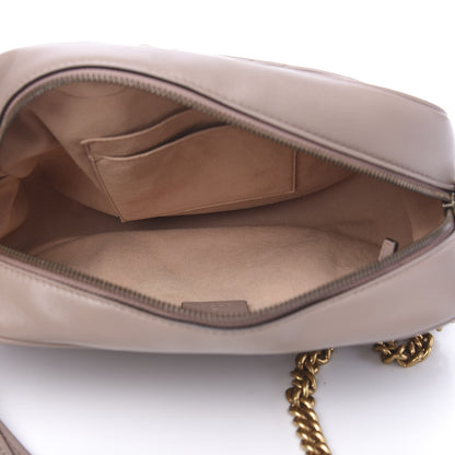 Gucci Calfskin Matelasse Medium GG Marmont Chain Shoulder Bag Porcelain Rose 4 of 11