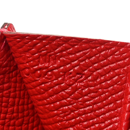 Hermes Epsom Constance Compact Passant Wallet Rouge Casaque 7 of 9