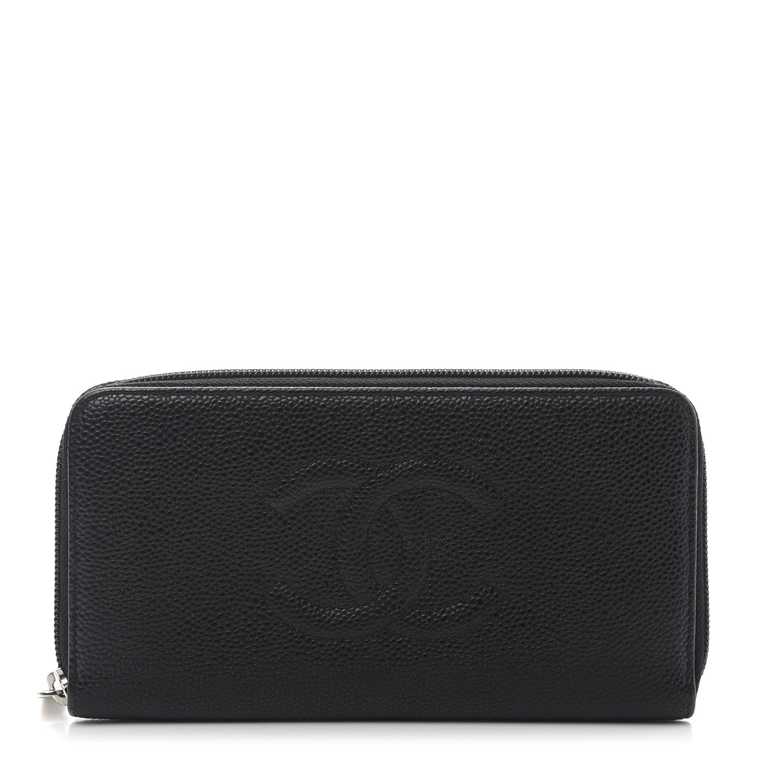 Chanel Caviar Large Timeless CC Zip Around Wallet Black 1 of 10