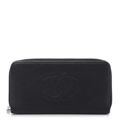Chanel Caviar Large Timeless CC Zip Around Wallet Black 1 of 10