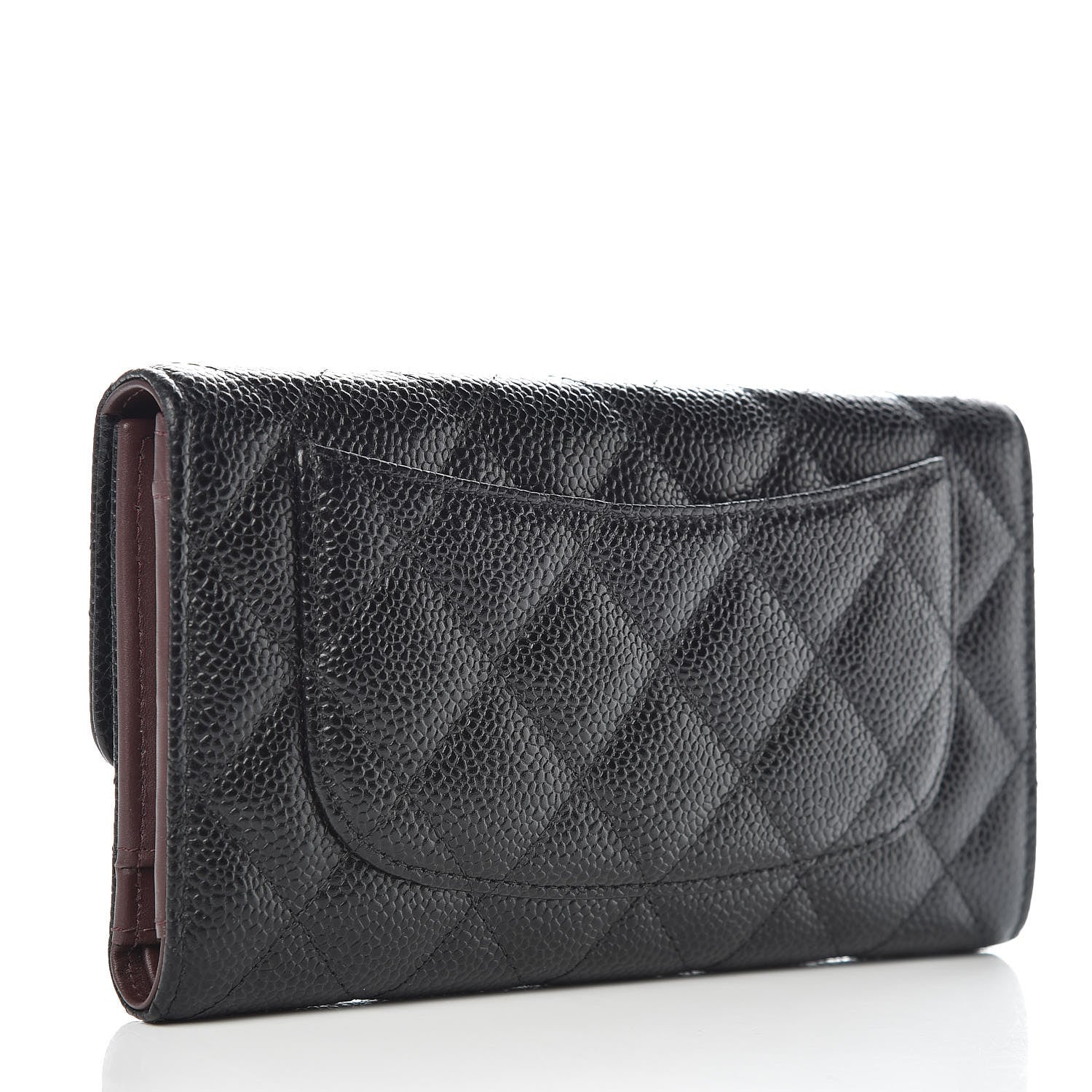 Chanel Caviar Quilted Large Flap Wallet Black 3 of 8