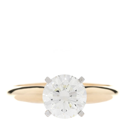 Parker & West by FASHIONPHILE 14K Yellow White Gold Diamond 1.49ct Solitaire Engagement Ring 54 7 1 of 6