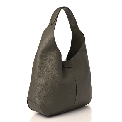 Salvatore Ferragamo Calfskin Margot Hobo Grey 3 of 10