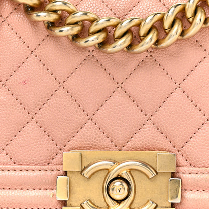 Chanel Caviar Quilted Small Boy Flap Pink 8 of 25