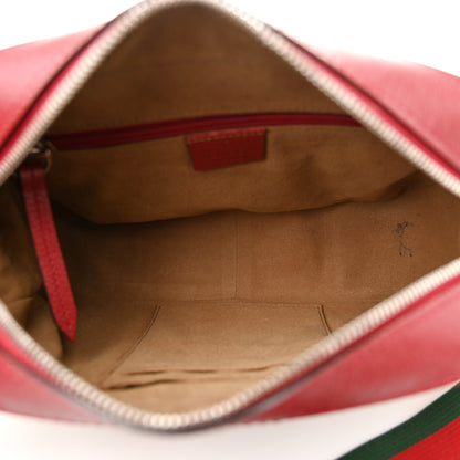 Gucci GG Supreme Monogram Tian Web Camera Bag Beige Multicolor Red 5 of 13