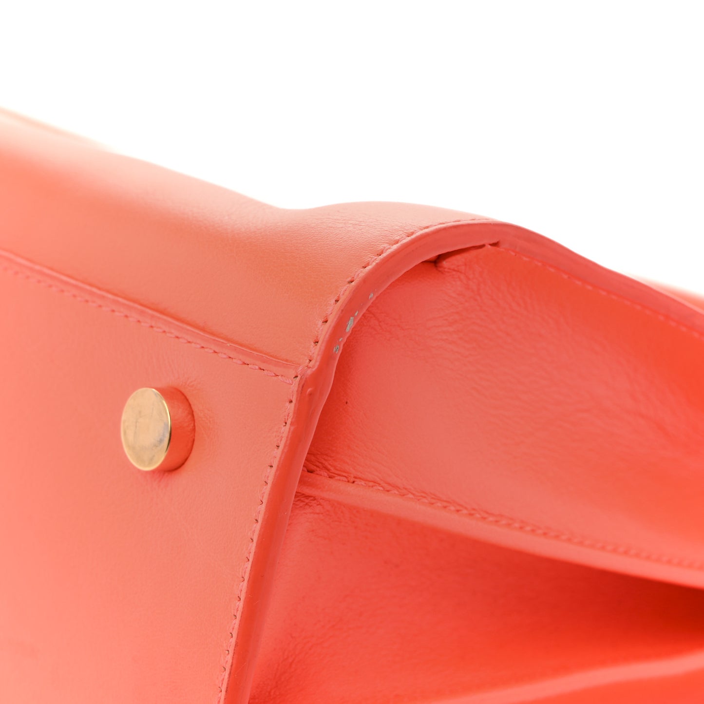 Calfskin Small Sac De Jour Neon Orange