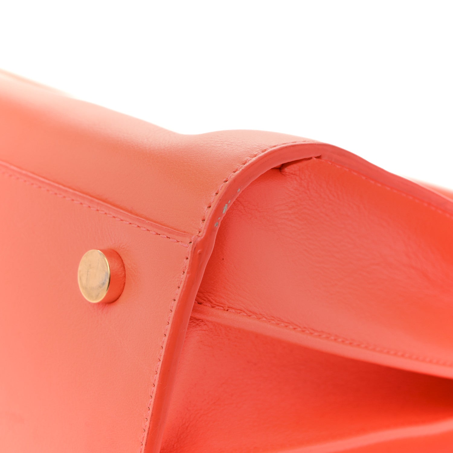 Saint Laurent Calfskin Small Sac De Jour Neon Orange 12 of 16