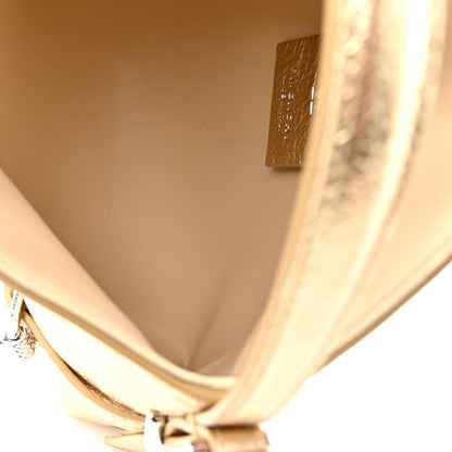 Givenchy Metallic Tumbled Calfskin Nano Voyou Bag Golden Sand 5 of 10