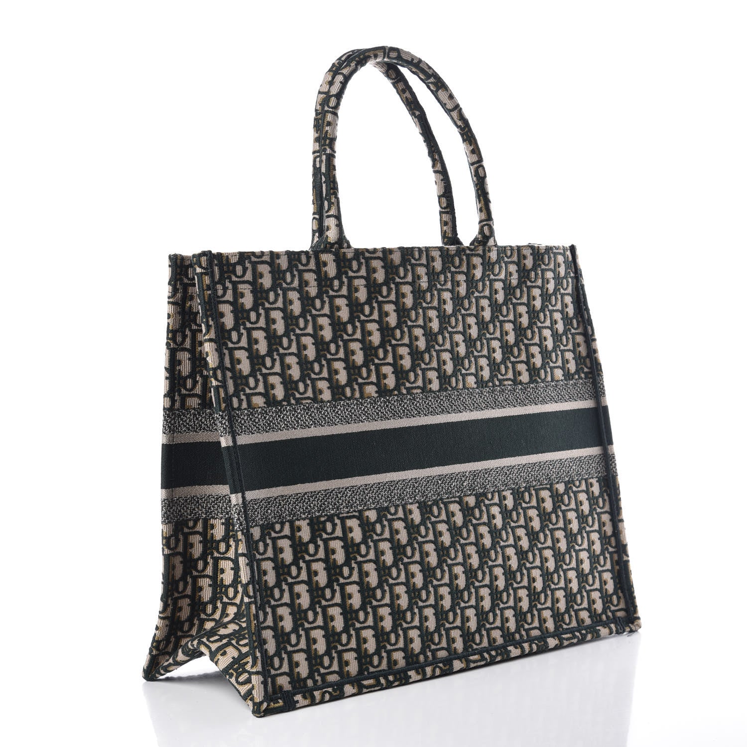 Christian Dior Oblique Large Book Tote Vert Multicolor 3 of 10