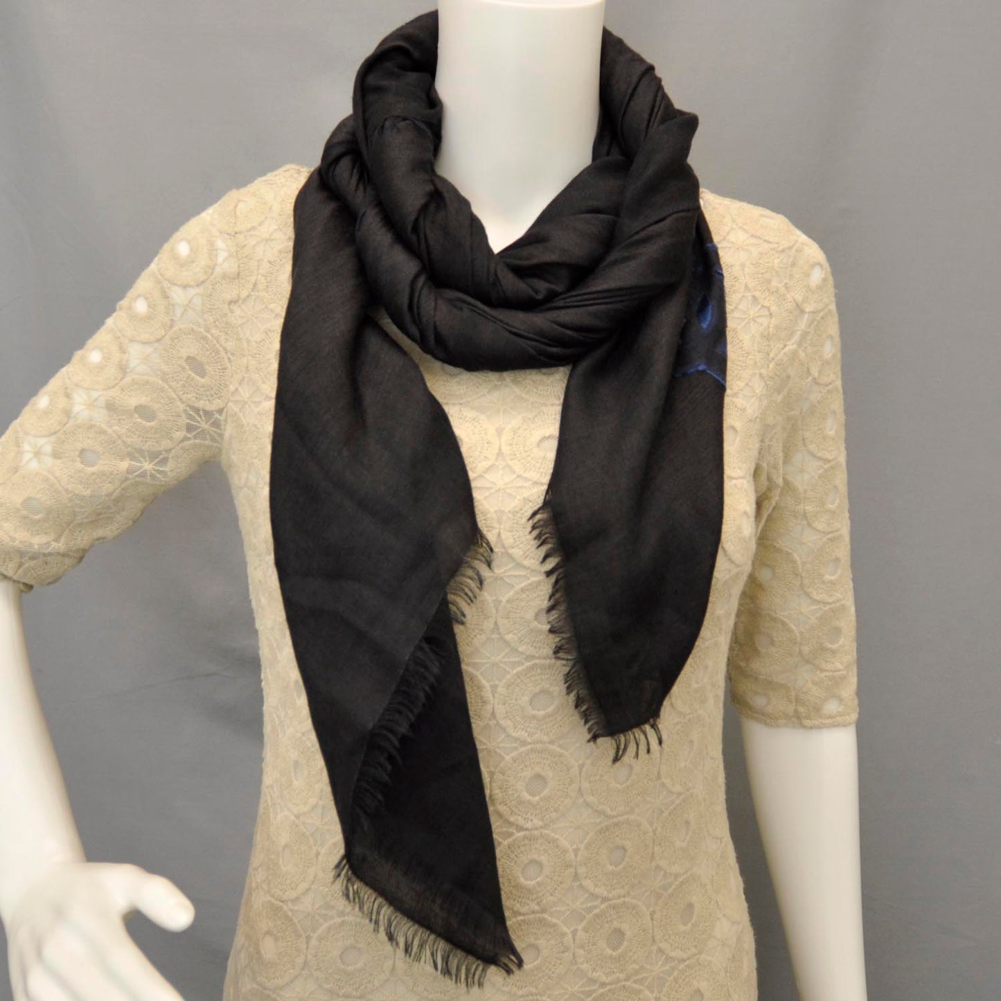 Cashmere Silk Shawl Black