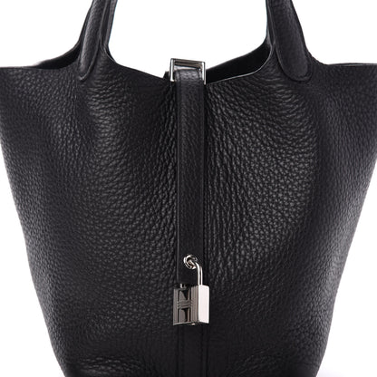 Hermes Taurillon Clemence Picotin Lock 18 PM Black 10 of 11