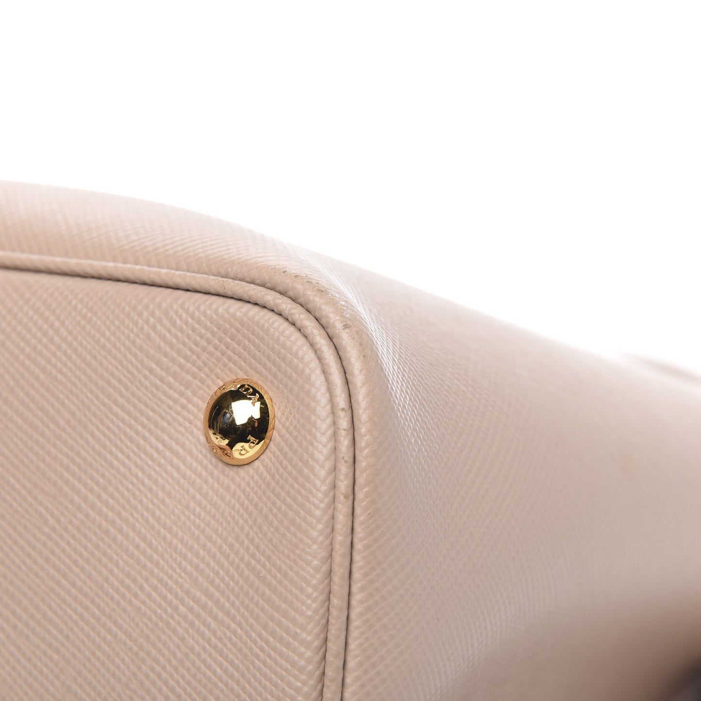 Saffiano Cuir Medium Double Bag Cammeo