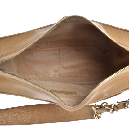 Chanel Caviar Quilted Timeless CC Shoulder Bag Beige 6 of 22