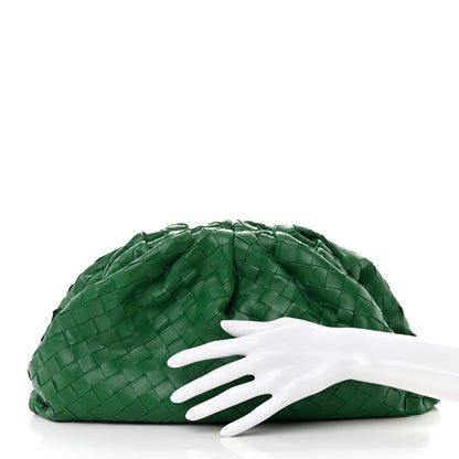 Bottega Veneta Nappa Maxi Intrecciato The Pouch Oversized Clutch Racing Green 2 of 7
