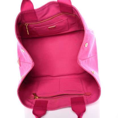 Prada Canapa Logo Shopping Tote Fuxia 5 of 16