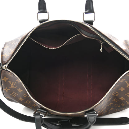 Louis Vuitton Monogram Macassar Keepall Bandouliere 45 5 of 10