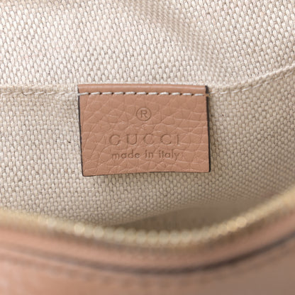Gucci Pebbled Calfskin Small Soho Disco Bag Rose Beige 8 of 9
