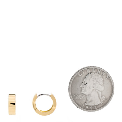 Roberto Coin 18K Yellow Gold Huggie Hoop Earrings 2 of 5