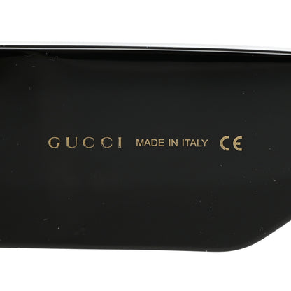 Gucci Acetate Rectangular Flap GG0543S Sunglasses White Black 6 of 8