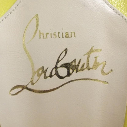 Christian Louboutin Satin Joli Noeud 957 Slides 40.5 Yellow 7 of 8