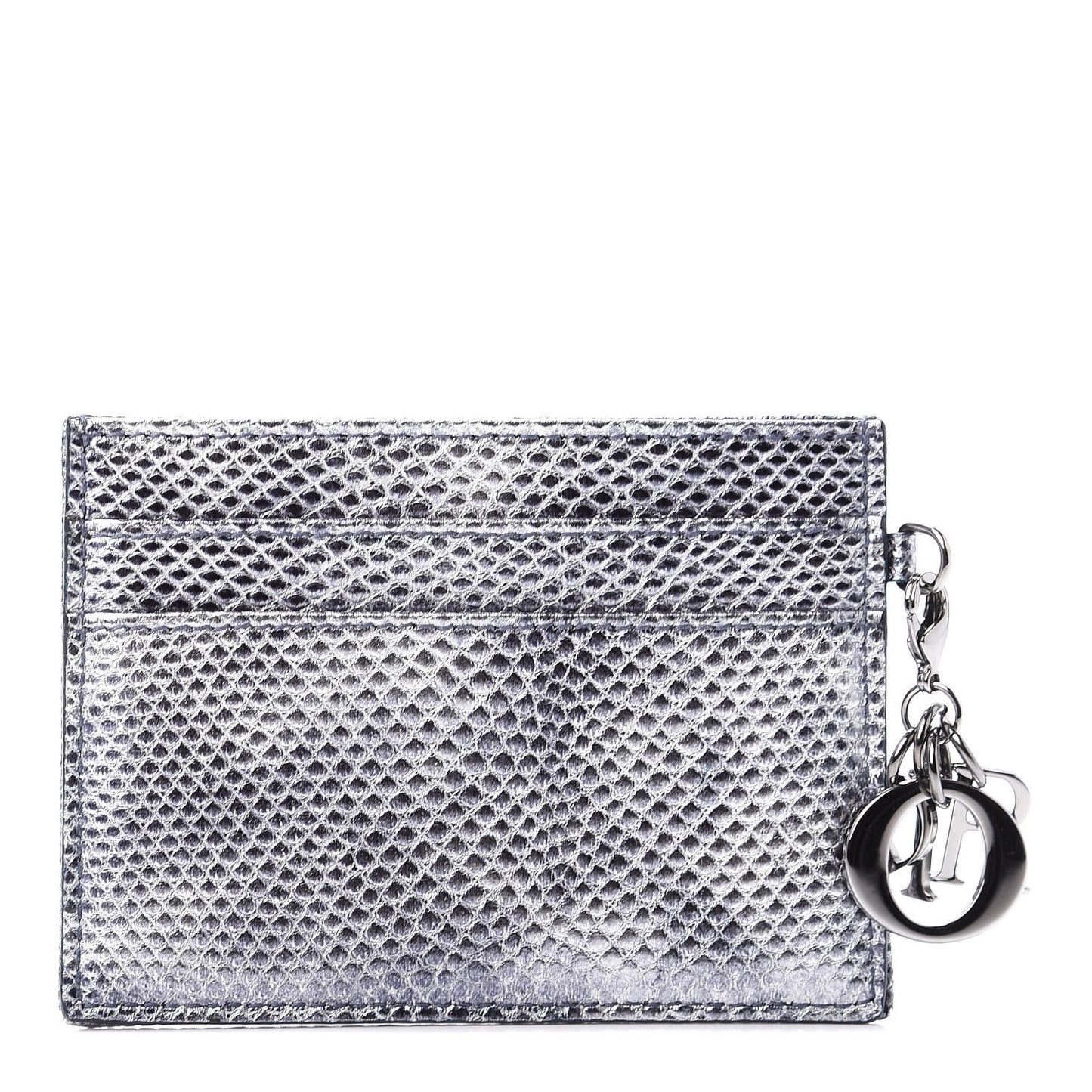 Karung Lady Dior Card Holder Vieil Argent