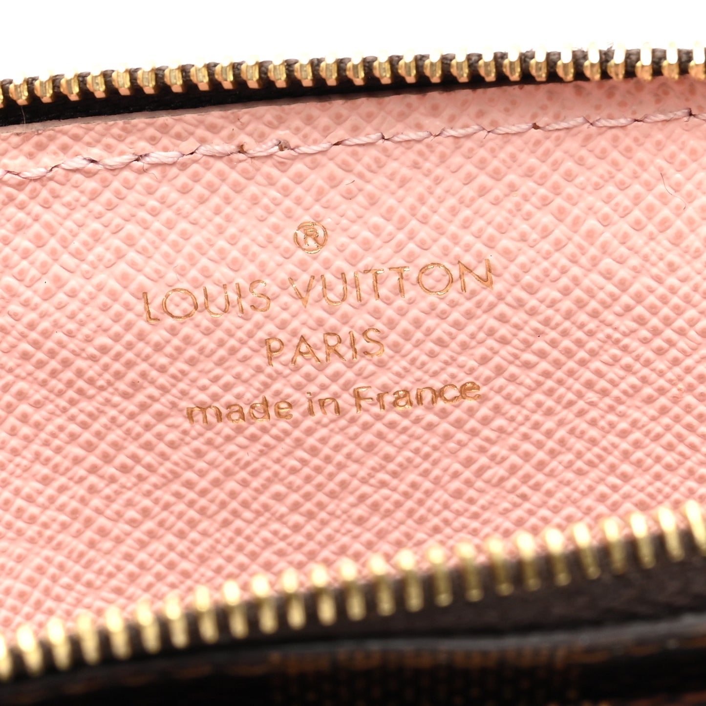 Damier Ebene Recto Verso Card Holder Rose Ballerine