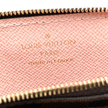 Louis Vuitton Damier Ebene Recto Verso Card Holder Rose Ballerine 6 of 7