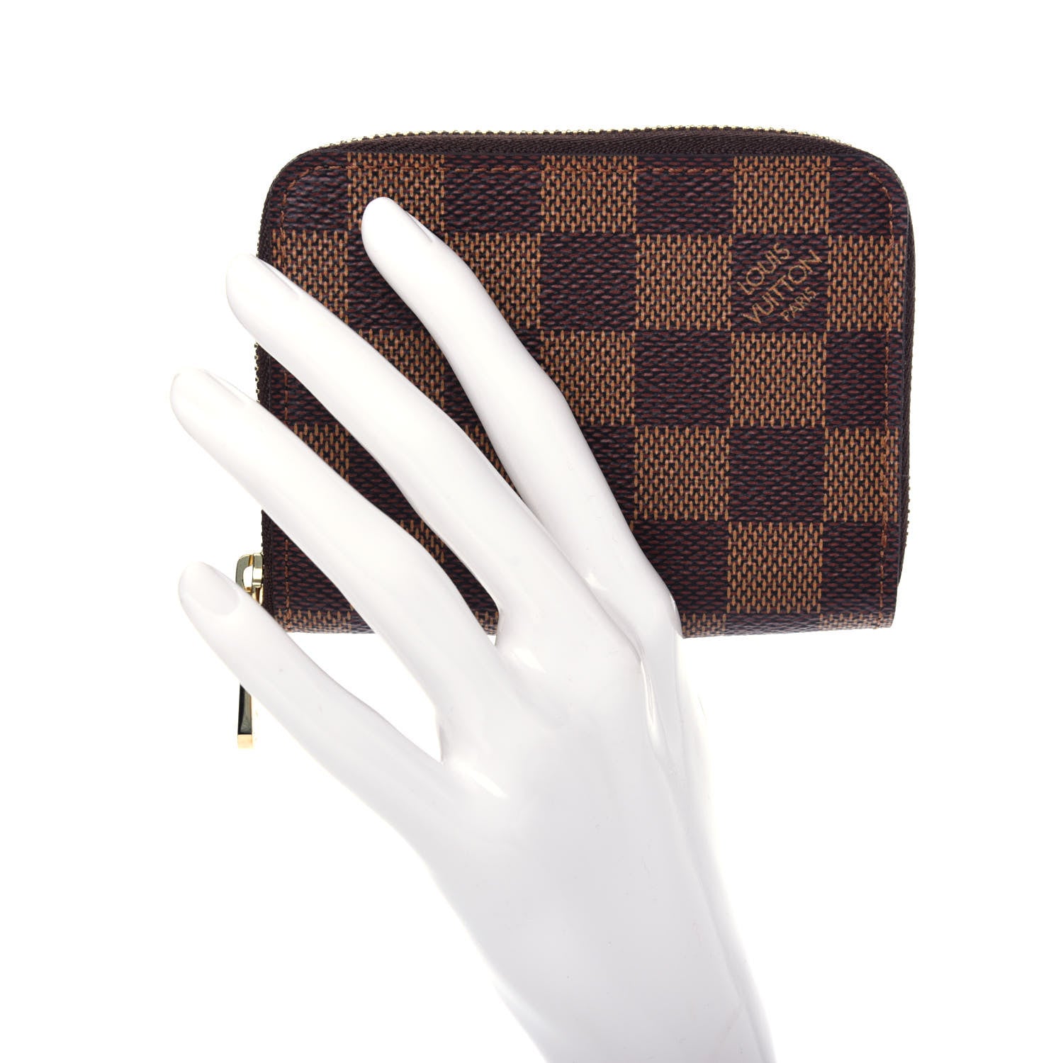 Louis Vuitton Damier Ebene Zippy Coin Purse 2 of 8