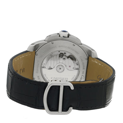 Cartier Stainless Steel Alligator 42mm Calibre de Cartier Automatic Watch 3 of 5