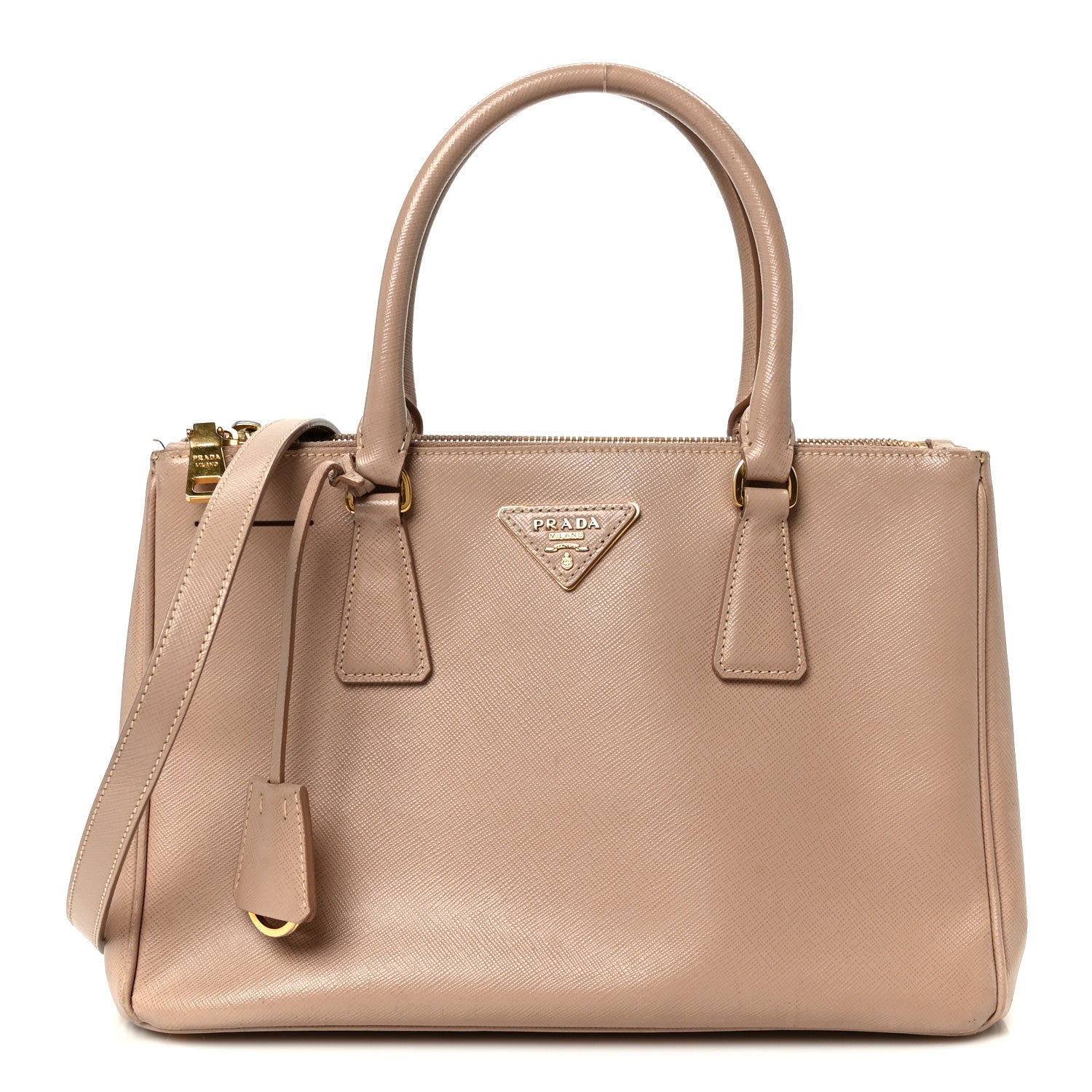 Prada Saffiano Small Galleria Double Zip Tote Cammeo 1 of 16