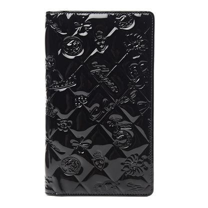 Chanel Patent Calfskin Lucky Symbols Yen Wallet Black 1 of 8