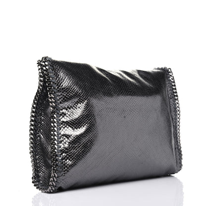Stella McCartney Metallic Snake Print Small Falabella Tote Ruthenium 3 of 12