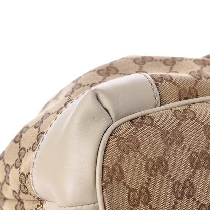 Gucci Monogram Margaux Calfskin Medium Sukey Top Handle Bag Beige Ebony Mystic White 11 of 14
