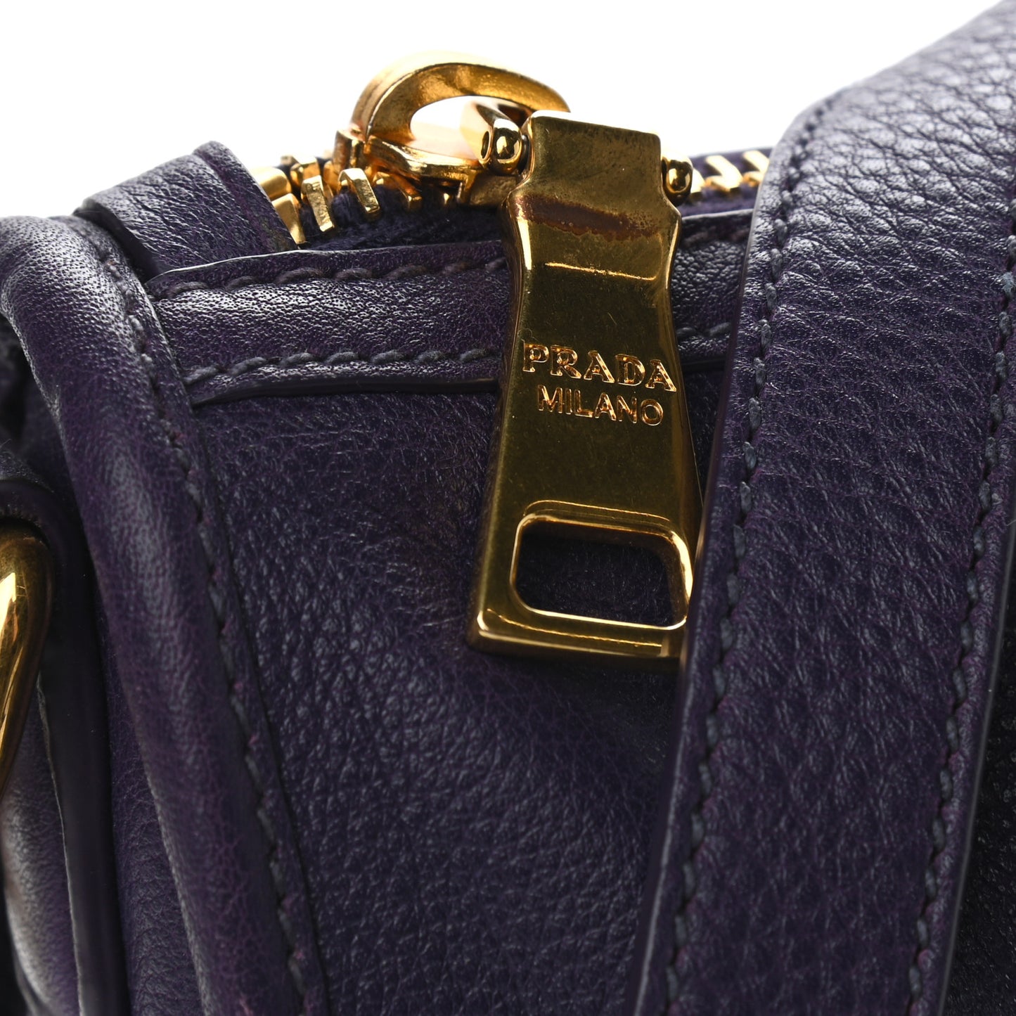 Vitello Daino Shopping Satchel Uva