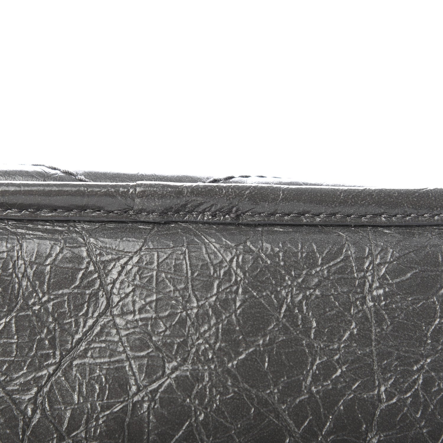 Saint Laurent Crinkled Calfskin Matelasse Monogram Baby Niki Chain Satchel Storm 10 of 12