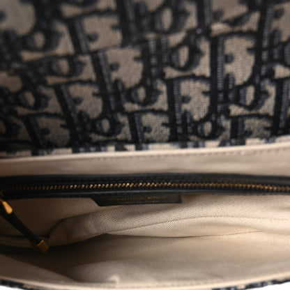 Christian Dior Oblique Saddle Bag Blue 5 of 10