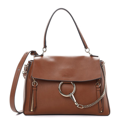 Chloe Calfskin Medium Faye Day Shoulder Bag Tan 1 of 8