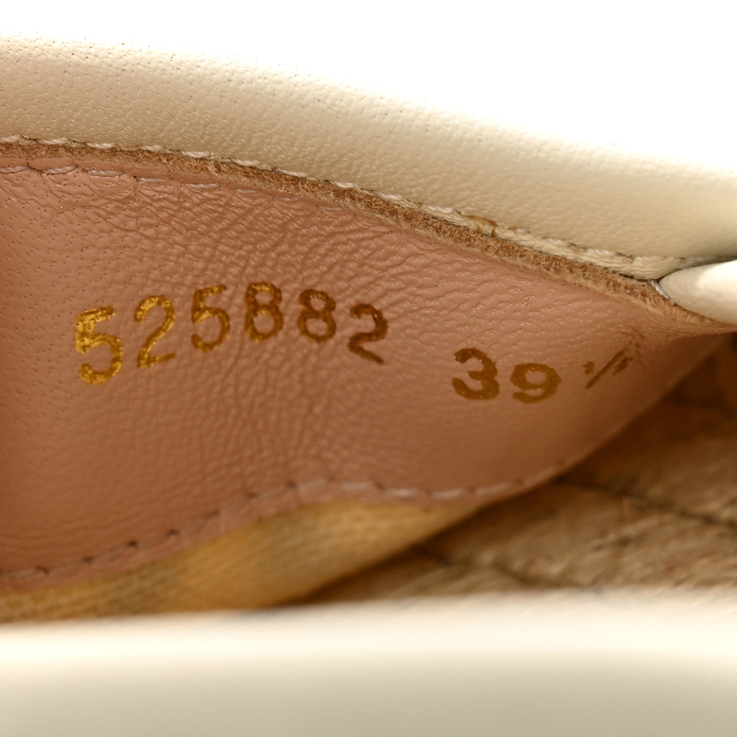 Gucci Canvas Logo Espadrilles 39 Greggio 39.5 White 8 of 11
