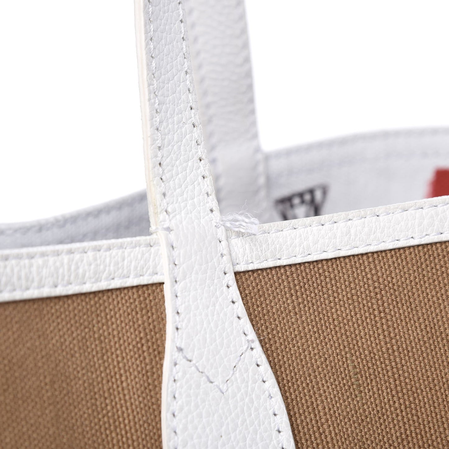 Coated Canvas Medium Reversible Doodle Tote White