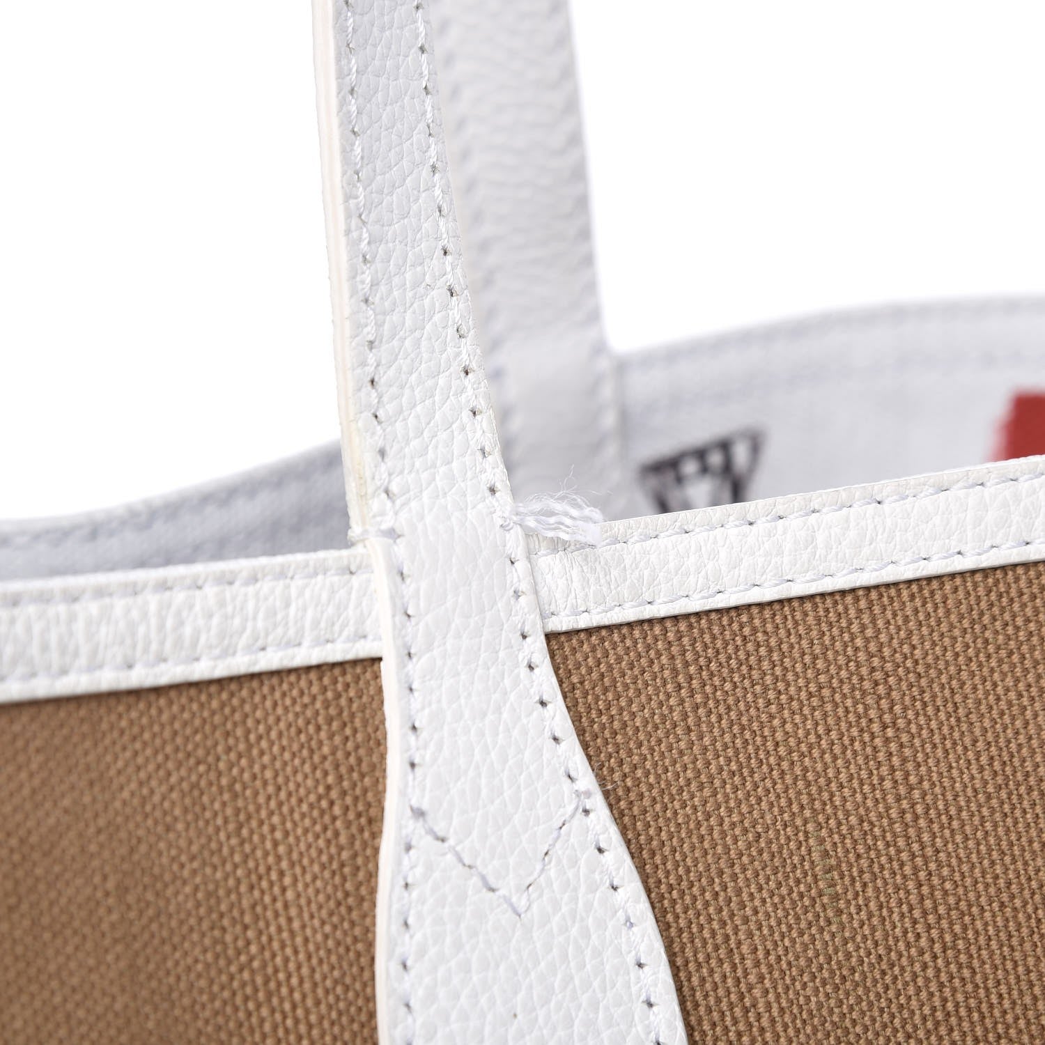 Burberry Coated Canvas Medium Reversible Doodle Tote White 13 of 17