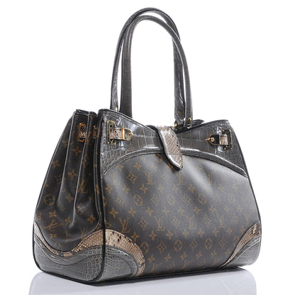 Louis Vuitton Monogram Python Alligator Monogramissime Exotic Shopper GM Gris 3 of 8