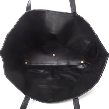Saint Laurent Calfskin Suede Reversible East West Shopper Tote Black 5 of 21