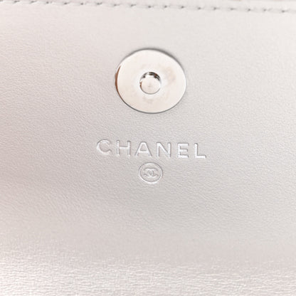 Chanel Metallic Lambskin Crystal Quilted Star Chain Belt Bag Silver 7 of 12