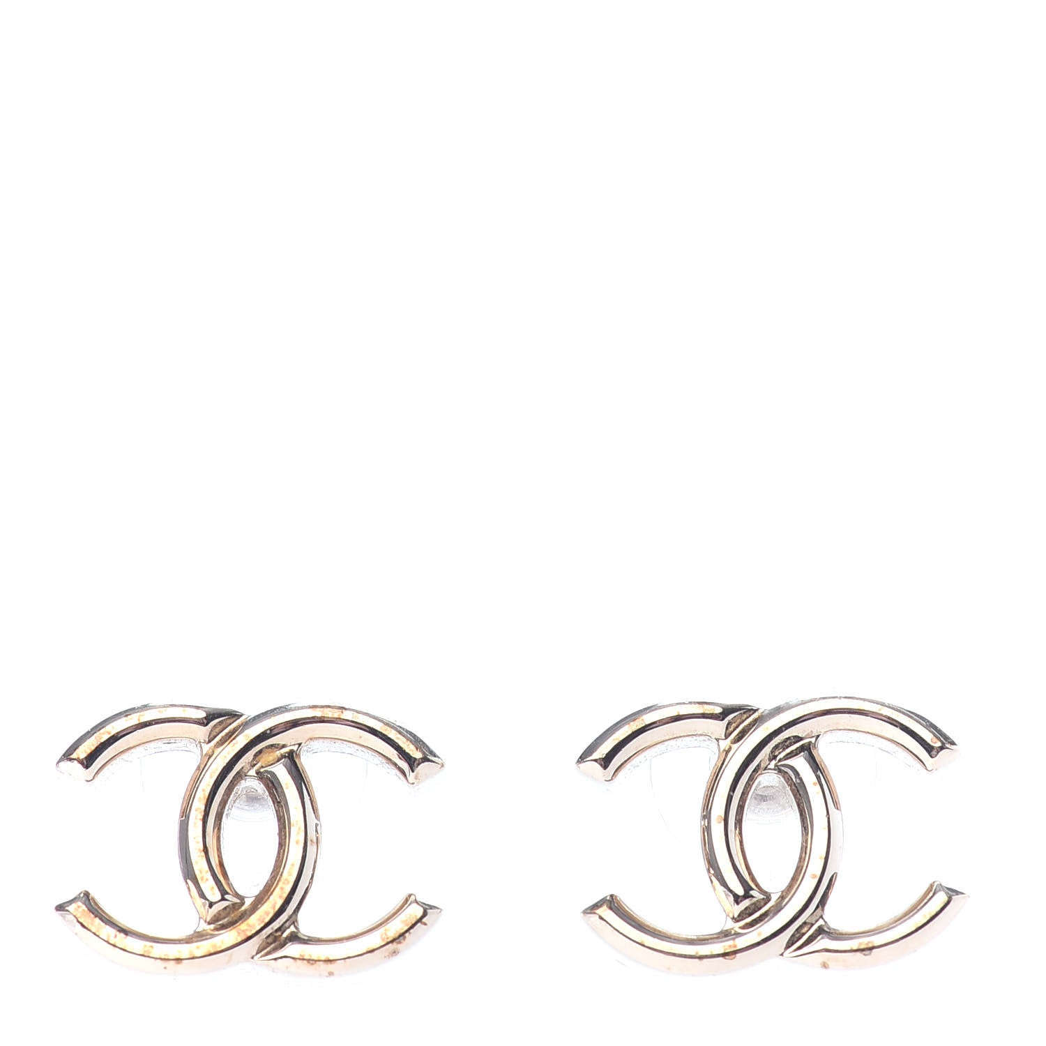 Chanel Metal CC Earrings Gold 1 of 4