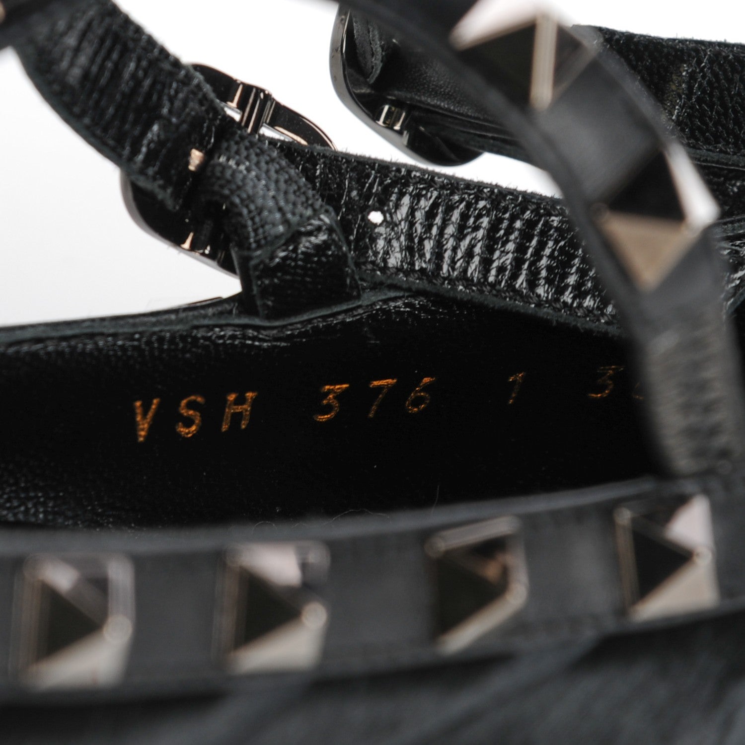 Valentino Garavani Calf Hair Animal Print Rockstud Cage Ballerina Flats 36.5 Black 8 of 8