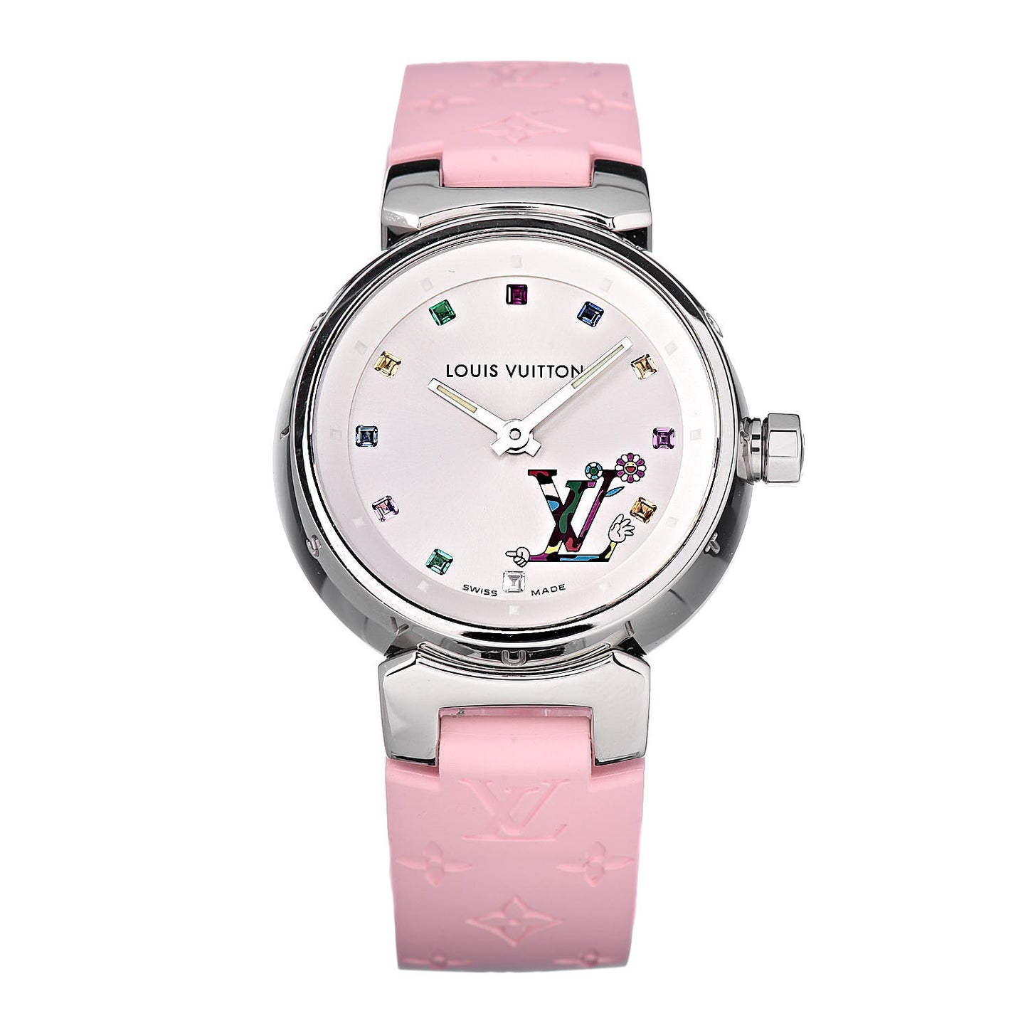 Stainless Steel Rubber 28mm Tambour Murakami Quartz Watch