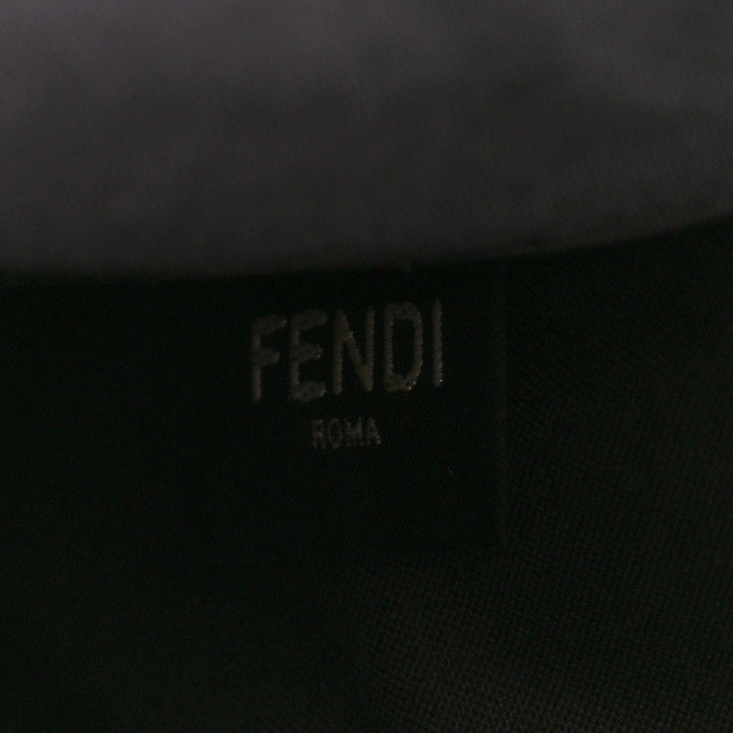 Fendi Vitello King Logo Embossed Large Flat Pouch Cuoio 8 of 11