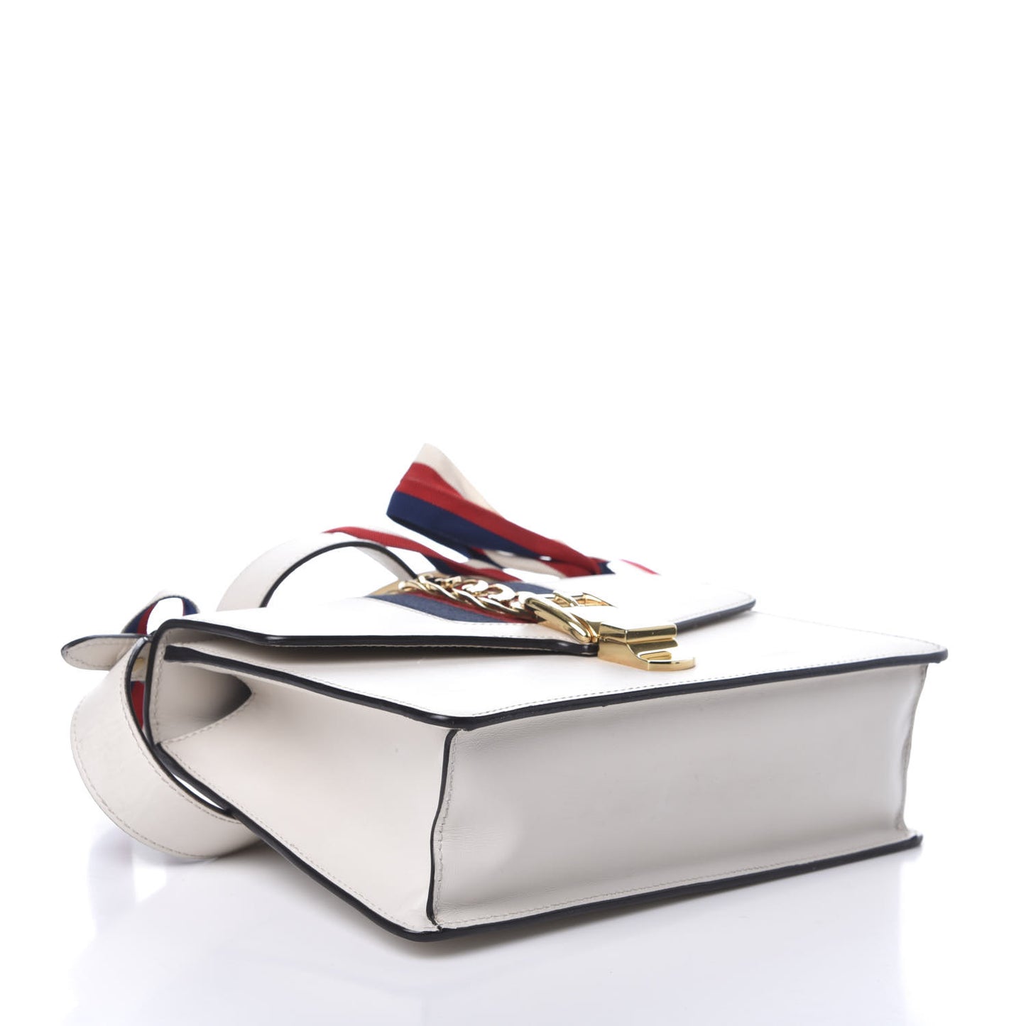 Calfskin Small Sylvie Shoulder Bag Off White