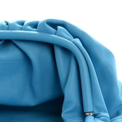Bottega Veneta Smooth Butter Calf The Pouch Oversized Clutch Swimming Pool 11 of 12